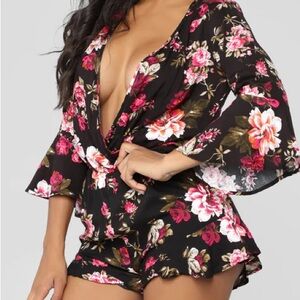 FASHION NOVA Floral Romper